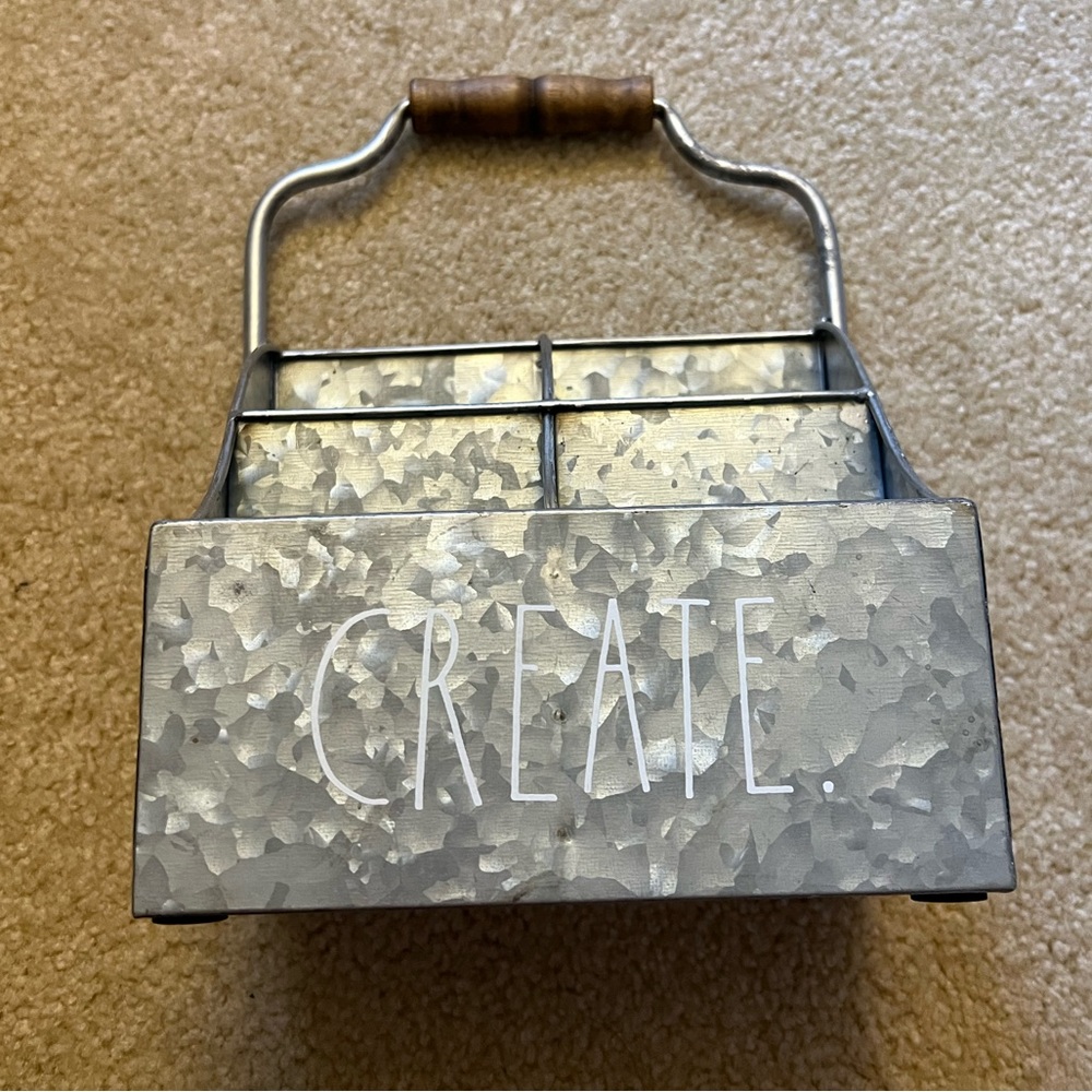 Rae Dunn Metal Craft Caddy. “Create”. EUC.